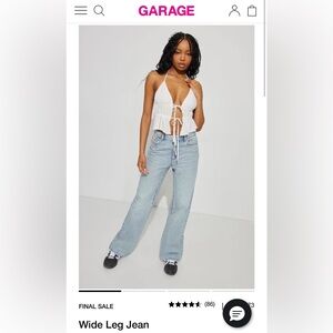 Garage Wide Leg Jeans